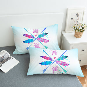 Gradient Pink & Blue Arrows - Wild & Spirit SWZT4120 Pillowcase