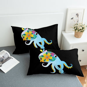 Cute Cartoon Floral Octopus SWZT4217 Pillowcase