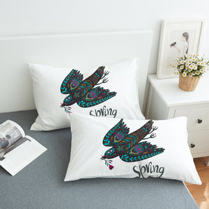 Bohemian Aztec Spring Bird SWZT4220 Pillowcase