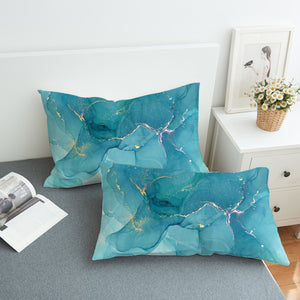 Splash Golden Turquoise SWZT4277 Pillowcase