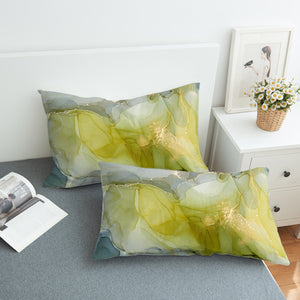 Golden Splash Grey & Chartreuse SWZT4311 Pillowcase