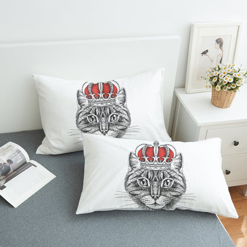 Image of B&W King Crown Lion SWZT4321 Pillowcase