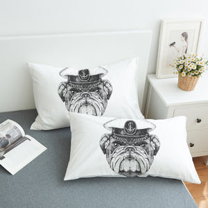 B&W Ship Captain Dog SWZT4323 Pillowcase