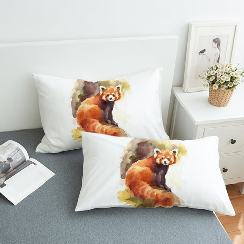Image of Watercolor Fox Painting SWZT4328 Pillowcase