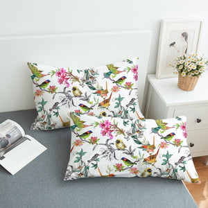 Multi Birds On Branchs SWZT4441 Pillowcase