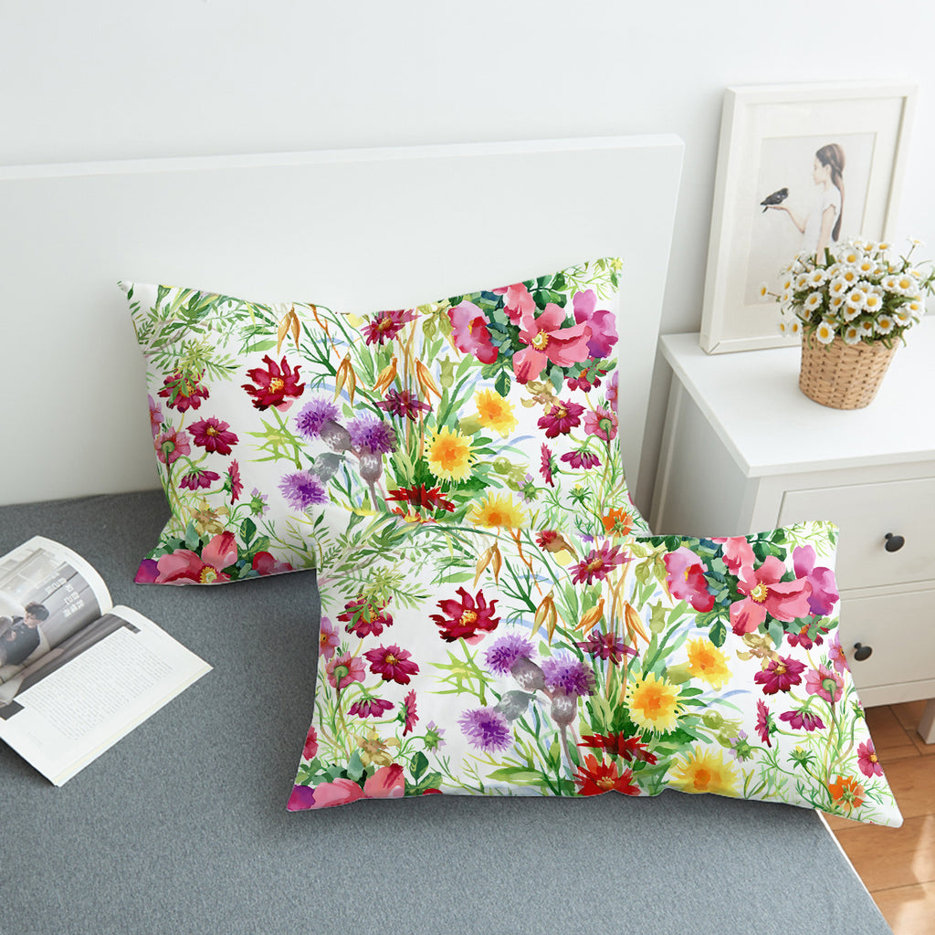 Multi color Flowers In The Forest SWZT4443 Pillowcase