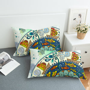 Colorful Round Mandala SWZT4453 Pillowcase