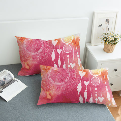 Image of Mandala Dream Catcher Pink Theme SWZT4456 Pillowcase