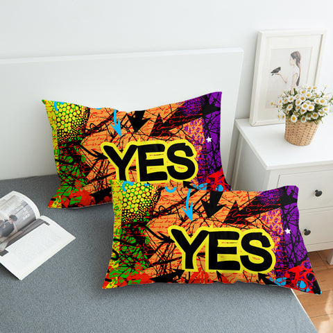 Image of YES Colorful Vintage Destressed Pattern SWZT4488 Pillowcase