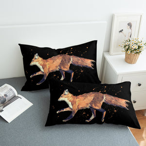 Real Fox Orange Splatter Brush SWZT4508 Pillowcase