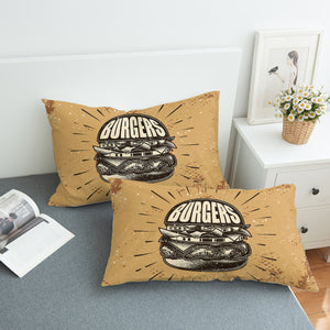 Retro Burger Cheese SWZT4528 Pillowcase