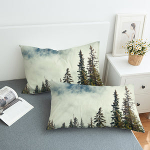 Pine Plants Fog Landscape SWZT4539 Pillowcase