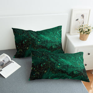 Dark Green Waves Them  SWZT4593 Pillowcase