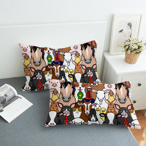 Cute Animals Drawing Full Screen SWZT4604 Pillowcase