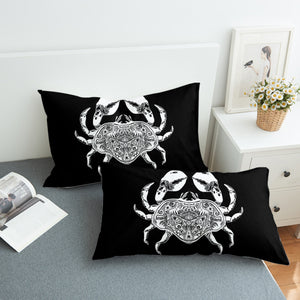 B&W Tattoo Crab SWZT4663 Pillowcase