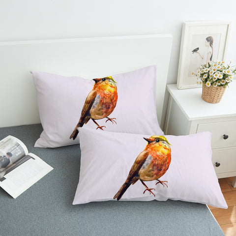 Image of Warm Watercolor Sunbird SWZT4728 Pillowcase