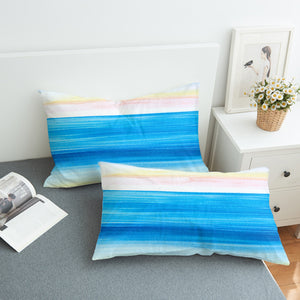 Watercolor Gradient White Blue SWZT4741 Pillowcase