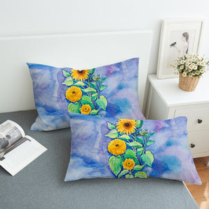 Chrysanthemum Blue Cloud Theme SWZT5147 Pillowcase