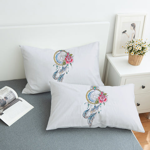 Image of Swinging Dreamcatcher White Theme SWZT5156 Pillowcase