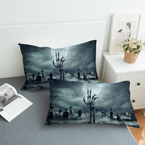 Image of Gothic Dark Dead Moon Night Scene SWZT5171 Pillowcase