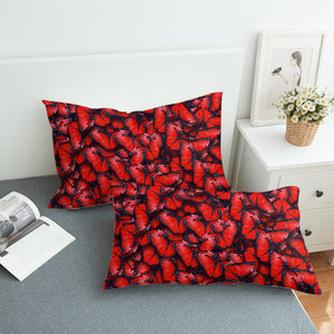 Multi Red Butterflies SWZT5179 Pillowcase