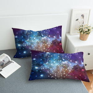 Panther Geometric Line Galaxy Theme SWZT5198 Pillowcase