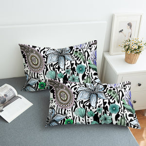 Floral Leopard Pattern Bandana Art SWZT5205 Pillowcase