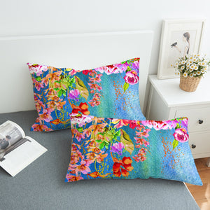 Colorful Watercolor Flower Garden SWZT5242 Pillowcase