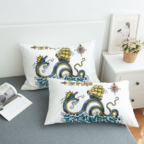 Image of Here Be Dragons SWZT5262 Pillowcase