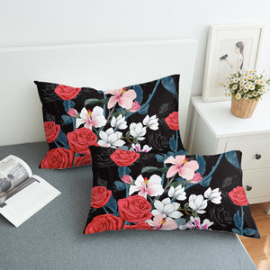 Roses Black Shadow Theme SWZT5336 Pillowcase