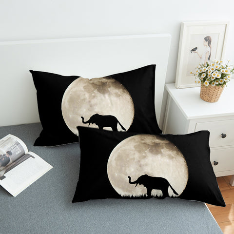 Image of Elephant Under The MoonLight SWZT5451 Pillowcase