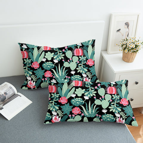 Image of Cute Cactus Flowers SWZT5458 Pillowcase