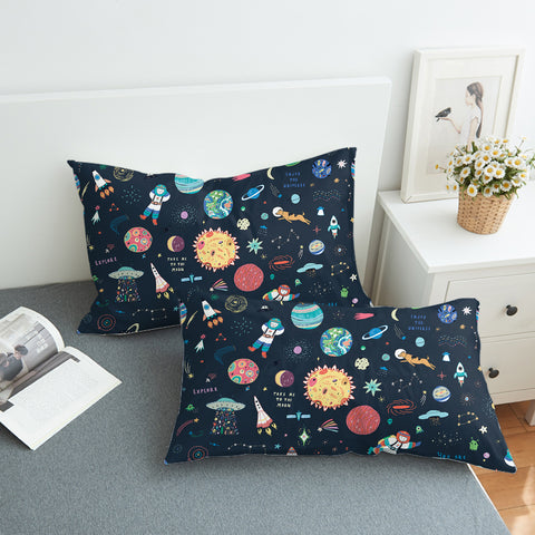Image of Cute Tiny Space Draw  SWZT5469 Pillowcase
