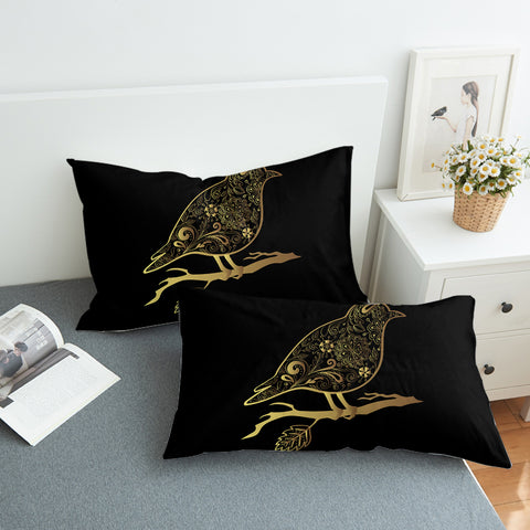 Image of Golden Mandala Sunbird SWZT5472 Pillowcase