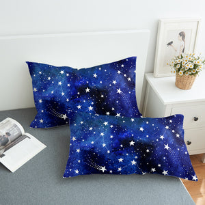 Blue Tint Galaxy Stars SWZT5474 Pillowcase