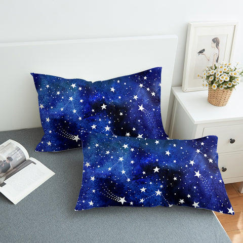 Image of Blue Tint Galaxy Stars SWZT5474 Pillowcase