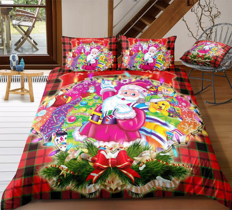 Image of Santa Claus and Gift Bedding Set - Beddingify
