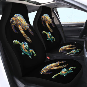 Sea Turtle SWQT1001 Car Seat Covers