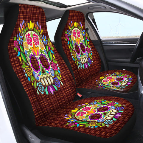 Image of Skull SWQT2082 Car Seat Covers