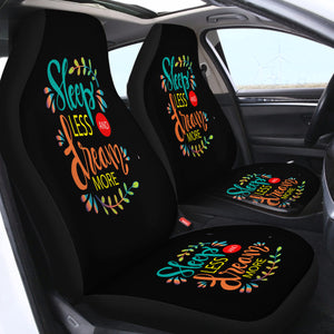 Sleep Less Dream More SWQT1912 Car Seat Covers