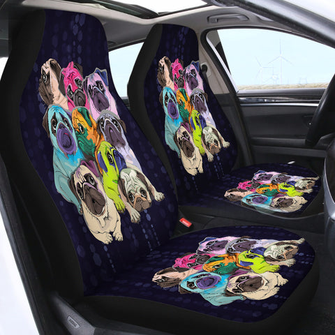 Image of Small Pull Dog SWQT0471 Car Seat Covers