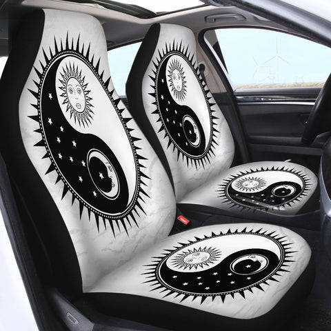 Image of Yin Yang Sun and Moon SWQT2473 Car Seat Covers