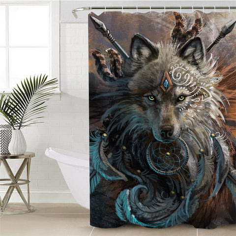 Image of Warchief Werewolf Shower Curtain