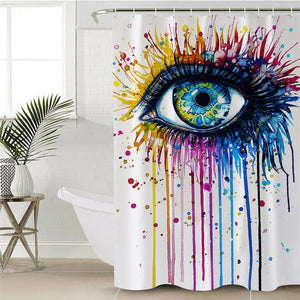 Watercolor Eye Shower Curtain