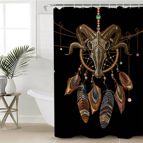 Image of Trophy Head Gizelle Shower Curtain