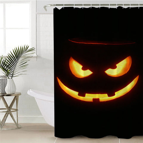 Image of Craved Pumpkin Shower Curtain