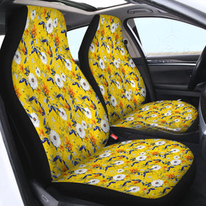 Retro Flowers  SWQT2171 Car Seat Covers