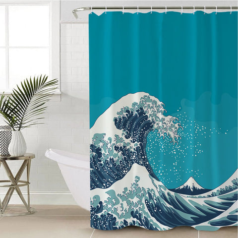 Image of A Great Wave Shower Curtain