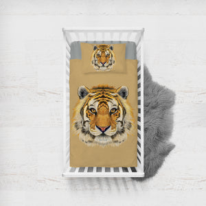 Tiger SWCC0484 Crib Bedding, Crib Fitted Sheet, Crib Blanket