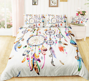 Tribal Feather Dreamcatcher Bedding Set - Beddingify